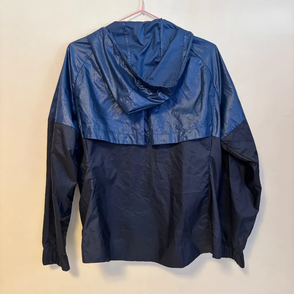Nike Sportswear Windrunner Full Zip Windbreaker Rain Coat Jacket Blue Womens M - Image 3