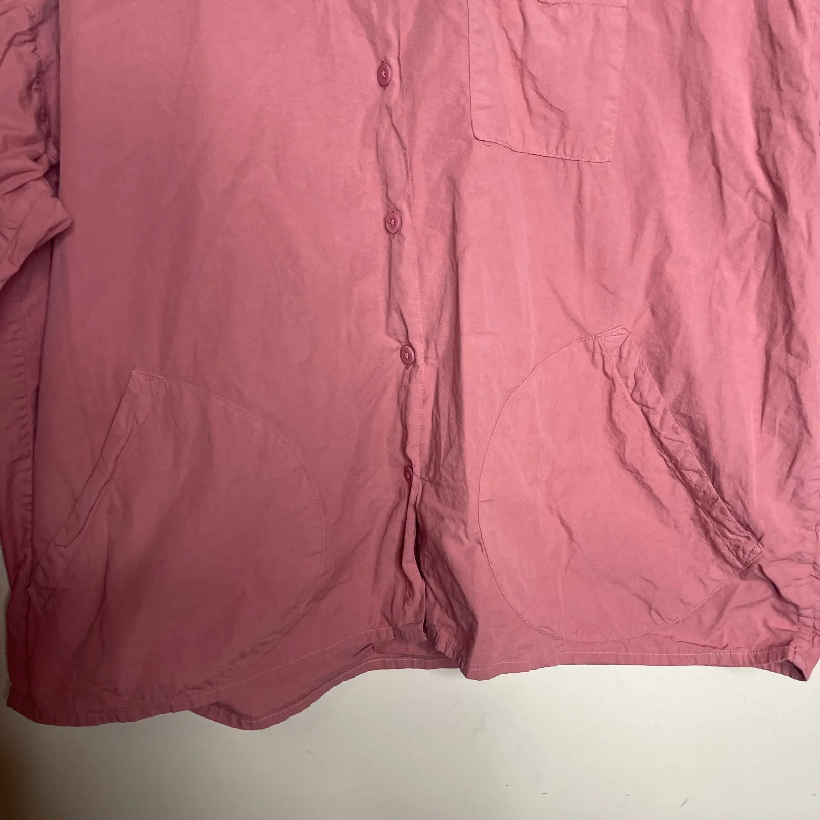 Jesse Kamm Okuda Shirt in raspberry pink sz XS S - Image 4