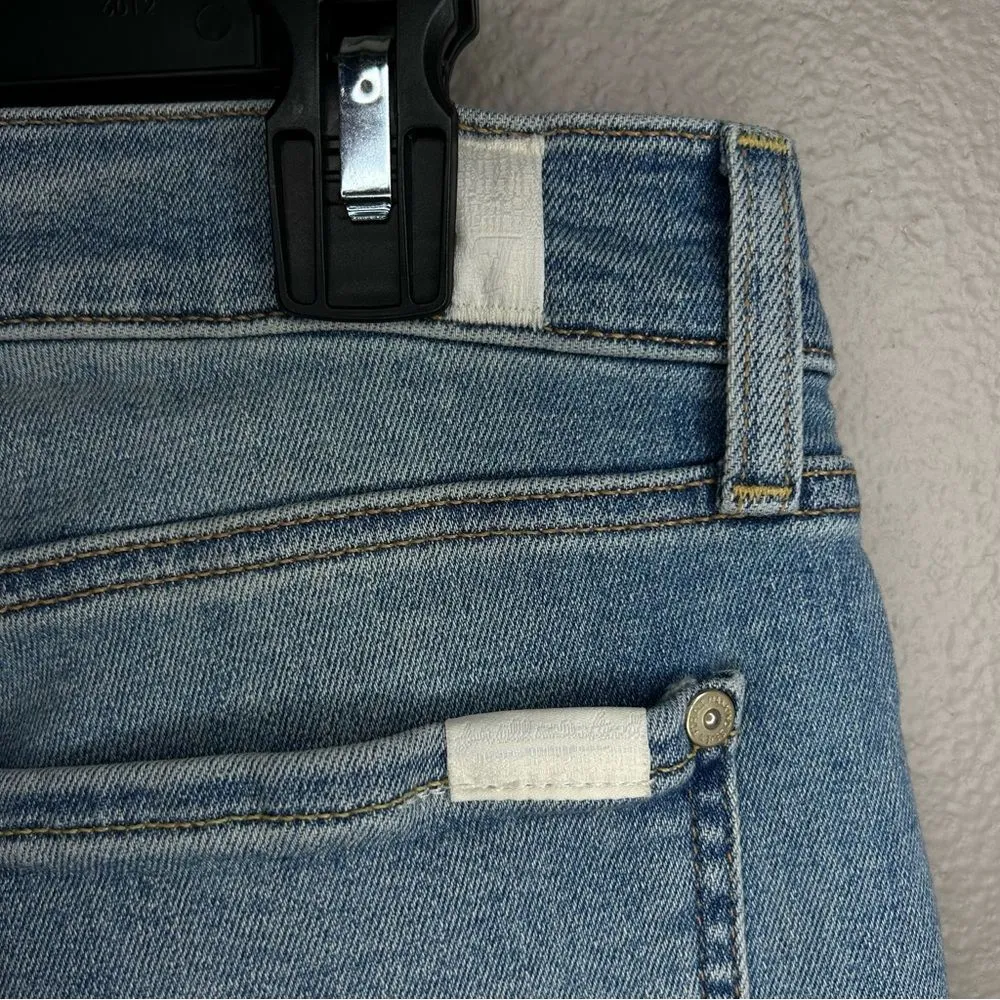 7 for all Mankind Josefina distressed skinny boyfriend jeans women’s size 28 - Image 7