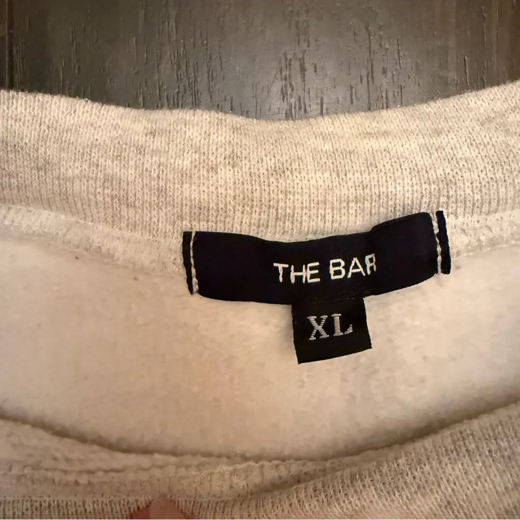 The Bar Light Gray Crewneck Sweater - Image 3