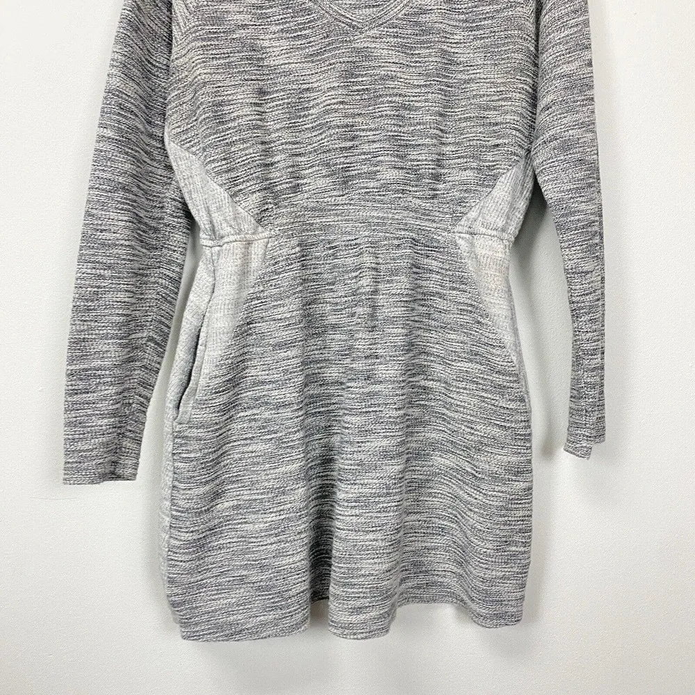 Anthropologie Saturday Sunday Gael Dress Large Gray LS Pockets Elastic Waist - Image 2