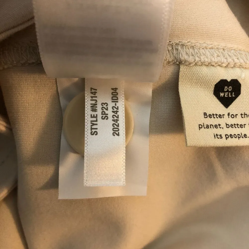 Madewell Womens Ponte Oversized Shirt Jacket Button Front Ivory XS - Image 7