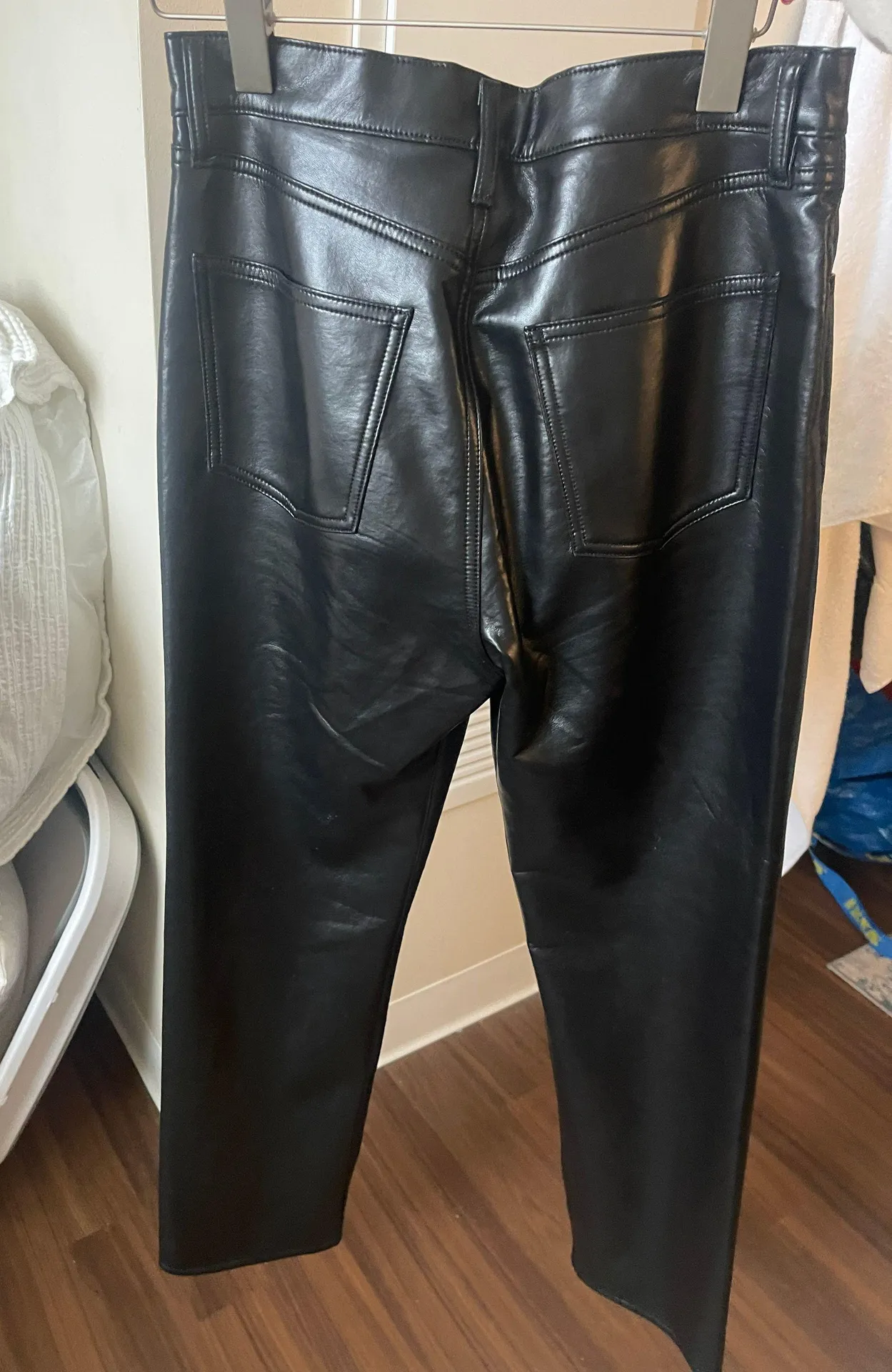 AGOLDE Straight leg leather pants  - Image 2