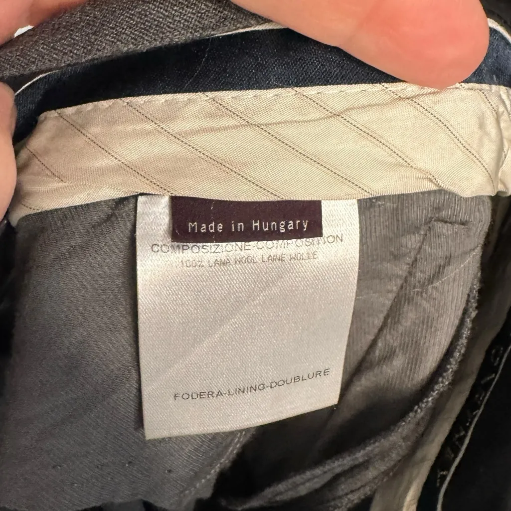 STELLA MCCARTNEY GRAY STRAIGHT LEG TROUSERS SZ 42/8 - Image 3