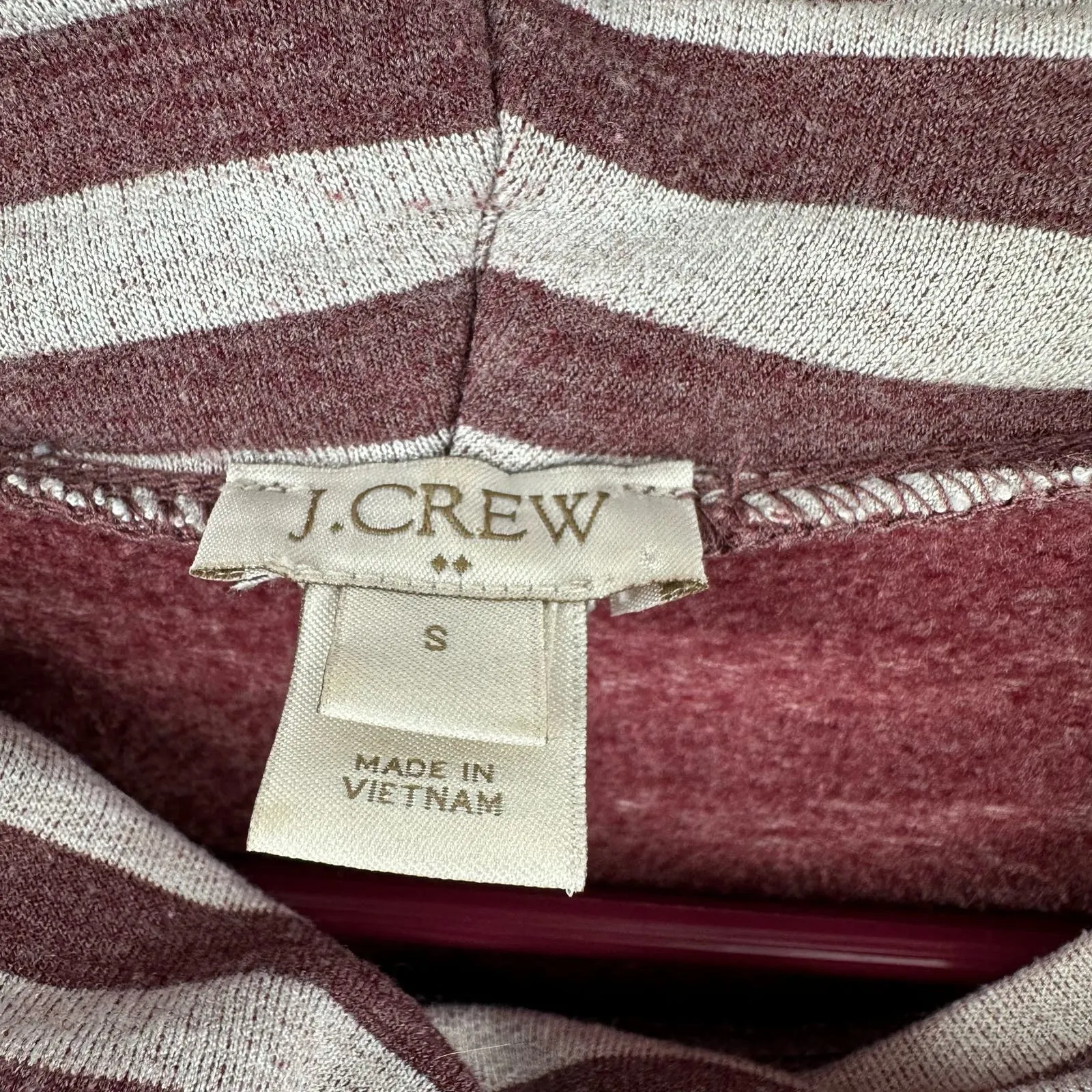 J. Crew size‎ small purple gray striped turtleneck long sleeve top shirt - Image 3
