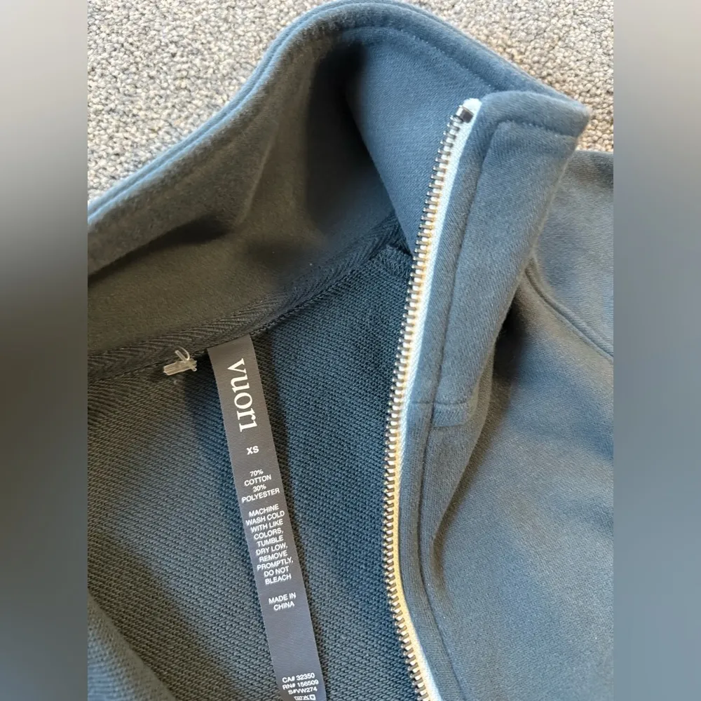 Vuori Sedona Half Zip Sweatshirt in Smoke Blue size XS - Image 5