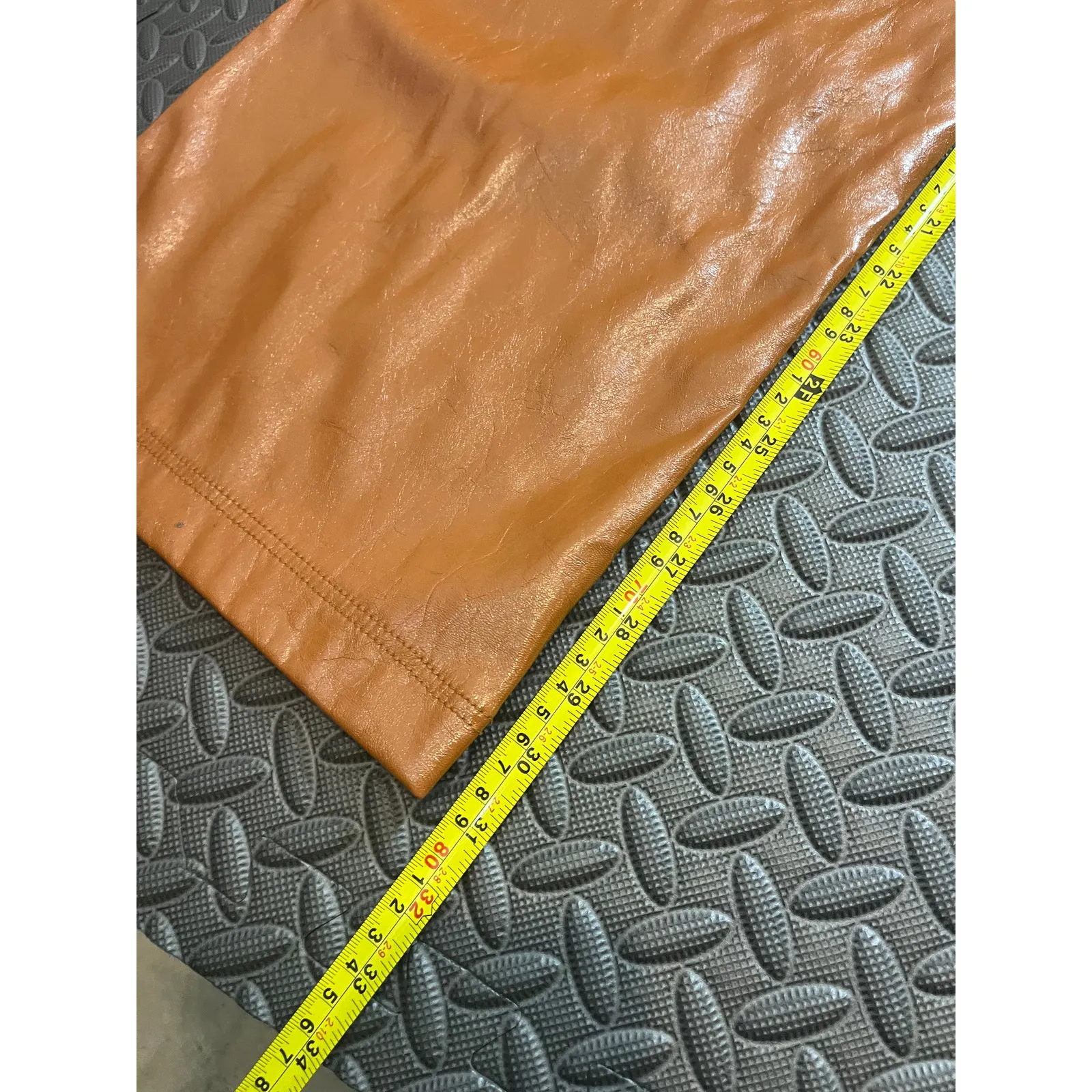 FREE PEOPLE Star Crossed Lovers Straight Pants Vegan Leather‎ Womens Size 8 - Image 11