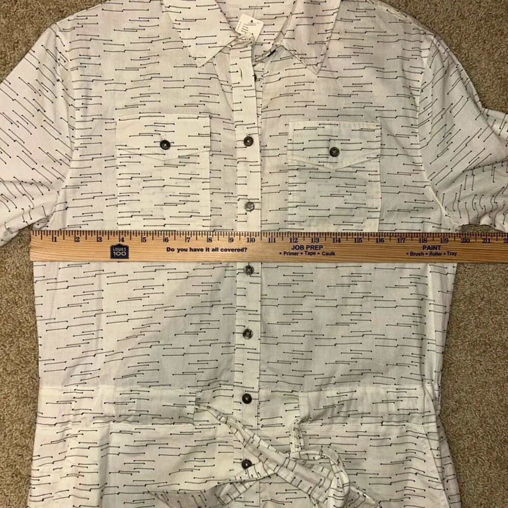 34N 118W Anthropologie Giana Utility Romper cream‎ size M NEW - Image 11