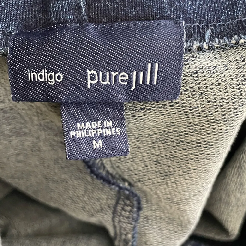 Pure Jill by J. Jill Women’s Cropped Pants Size Medium Blue - Image 6