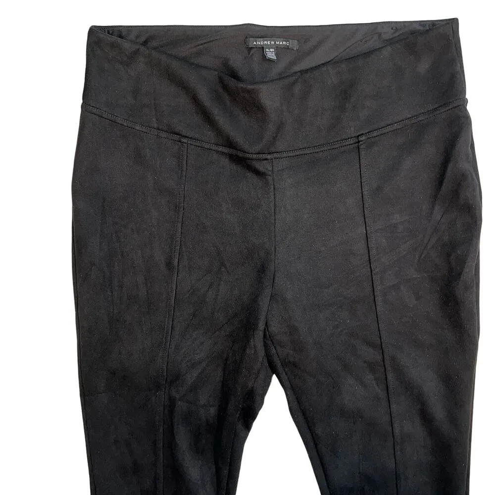 Andrew Marc Microfiber Stretch Black Pull On Legging Pants Size XL  1423658 - Image 2