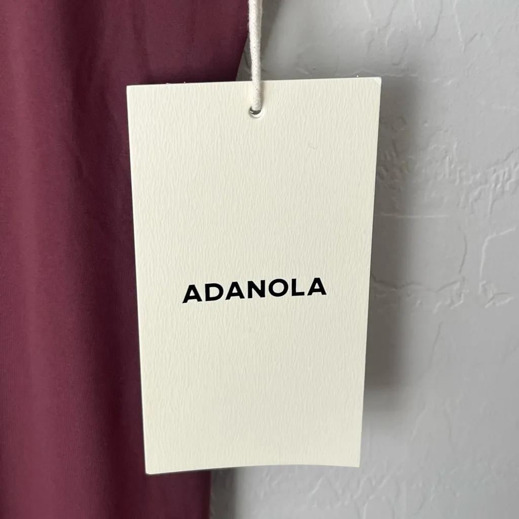 Adanola ultimate low cross back unitard burgundy XL NWT - Image 7