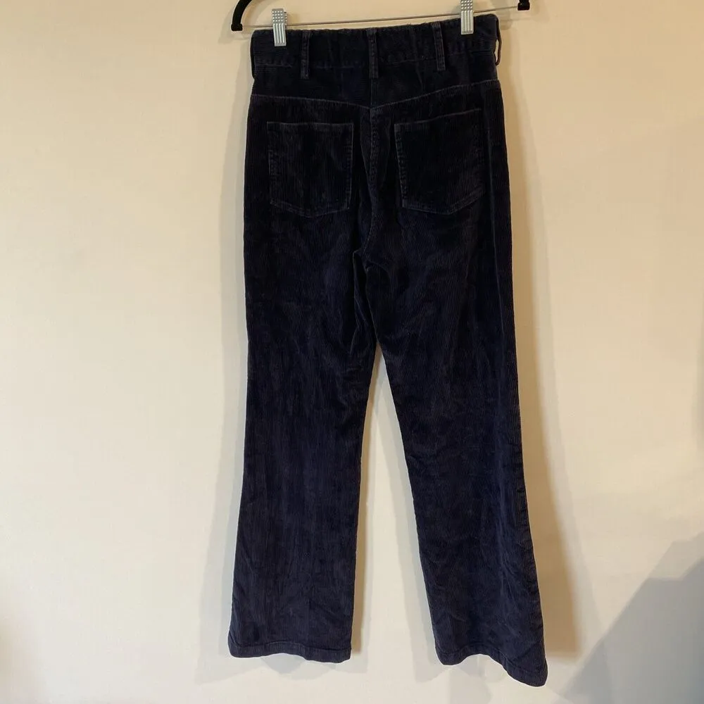 Babaton Aritzia Velvet High Rise Flare Pants Braden Purple/Blue Women’s Size 2 - Image 3