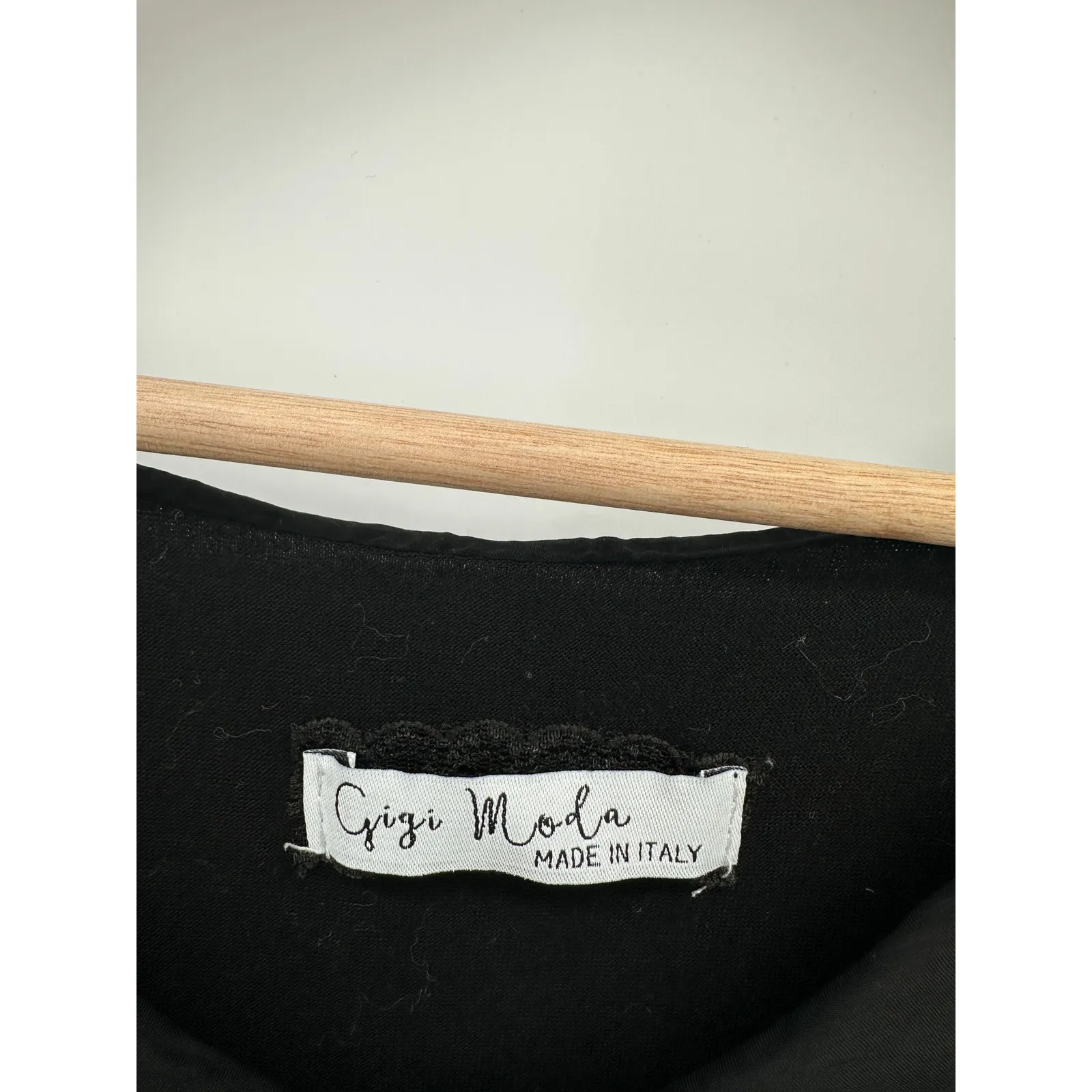 Gigi Moda Womens Black Silk Tank Size Large Made in Italy Lined Casual Minimal - Image 3