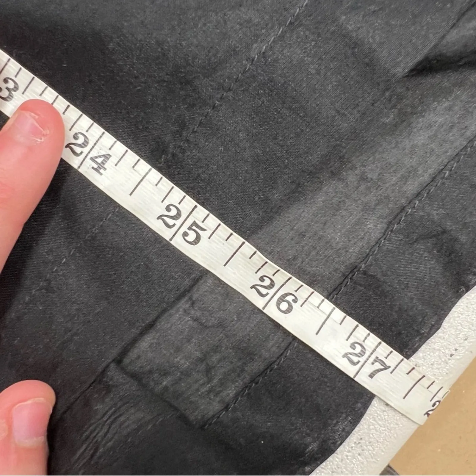 Antonio Melani Black Cotton Silk Blend Tunic Womens Large Studded V Neck Beachy - Image 9