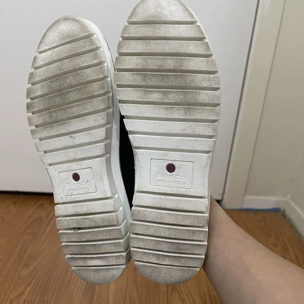 BLONDO Black suede leather slip on waterproof loafer sneakers size US 6.5 - Image 7