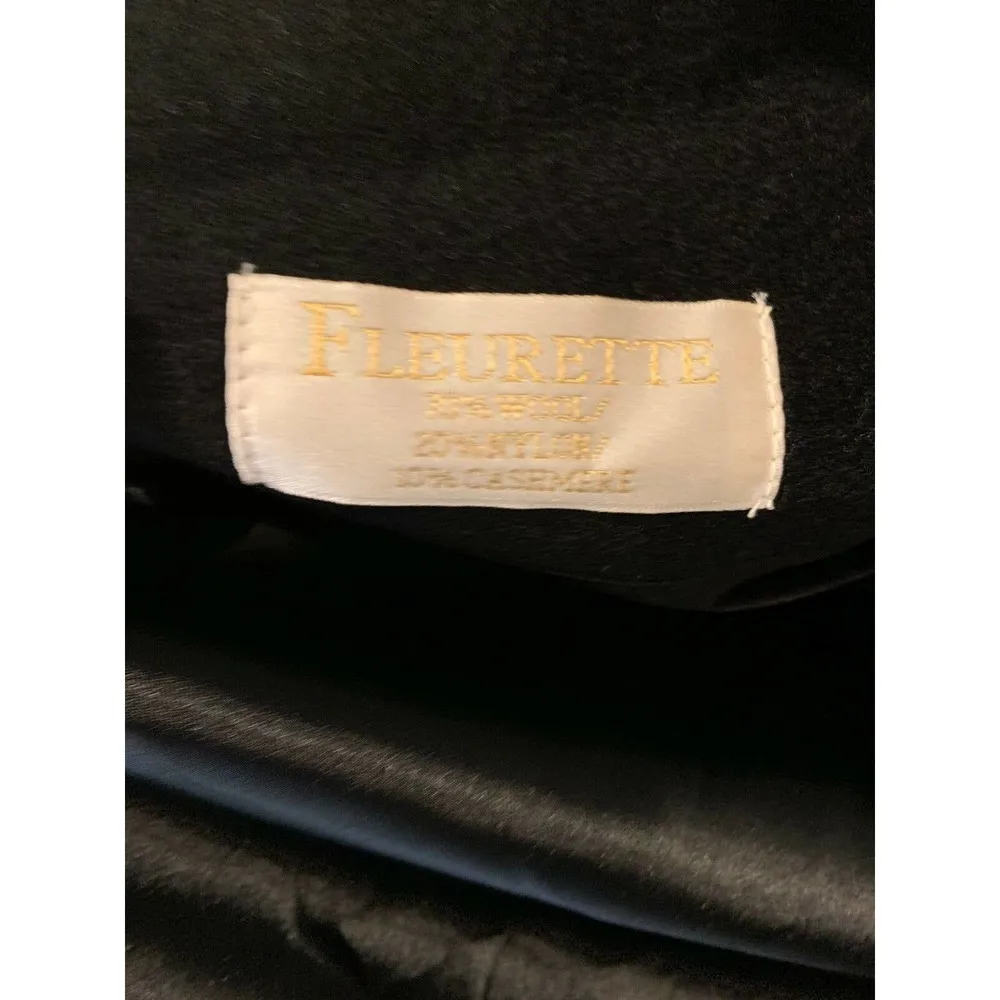 Fleurette Stand Collar Wool Blend Coat (14) - Image 6