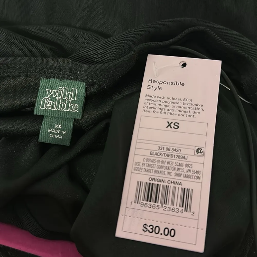 Wild Fable Mesh Ruched LBD - Image 7