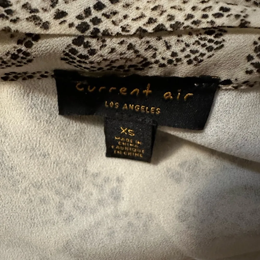 Anthropologie Current Air Olivia Snake-Printed Midi Dress XS - Image 4