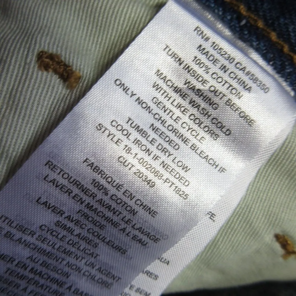 NWT Current/Elliott The Original Straight in Westry Non-stretch Crop Jeans 25 - Image 6