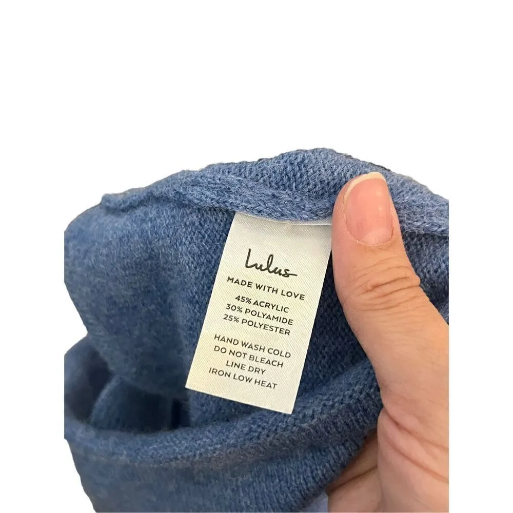 Lulus  Blue Knit Bralette Size Small - Image 7