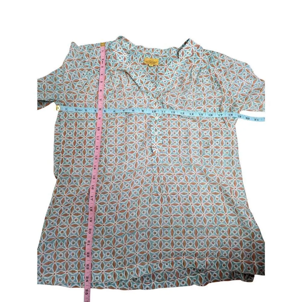 Roberta Roller Rabbit cotton silk top Small - Image 6