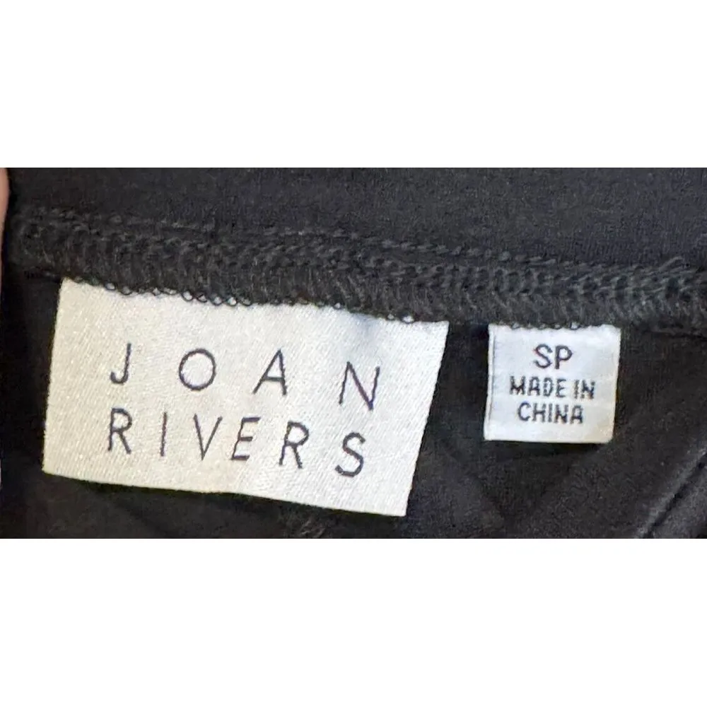 Joan Rivers Women's Pants Pull On Faux‎ Leather Track Trousers Petite Small NWT - Image 5