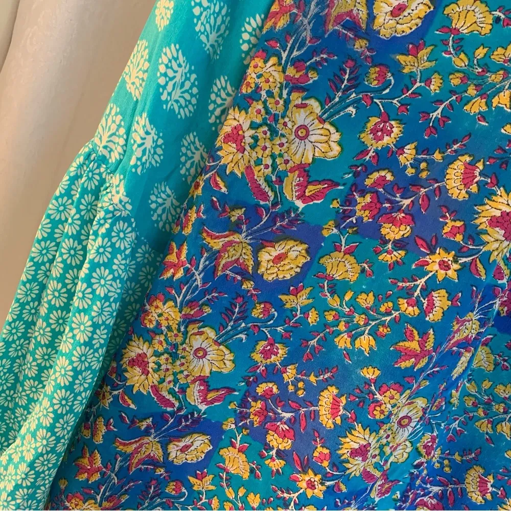 TOLANI SILK TUNIC TOP Sz: M - Image 4