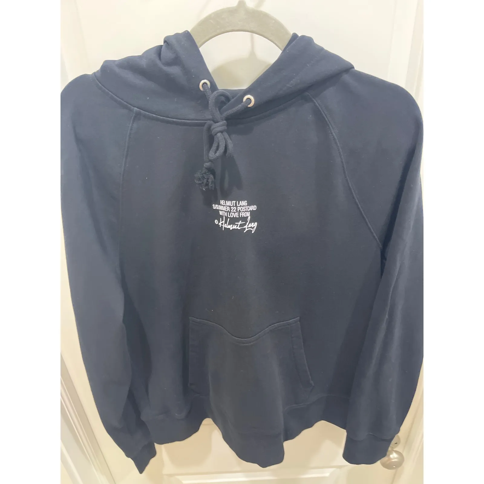 Helmut Lang Women's Helmut Lang Black Summer 2022 Postcard Hoodie Sz L - Image 3