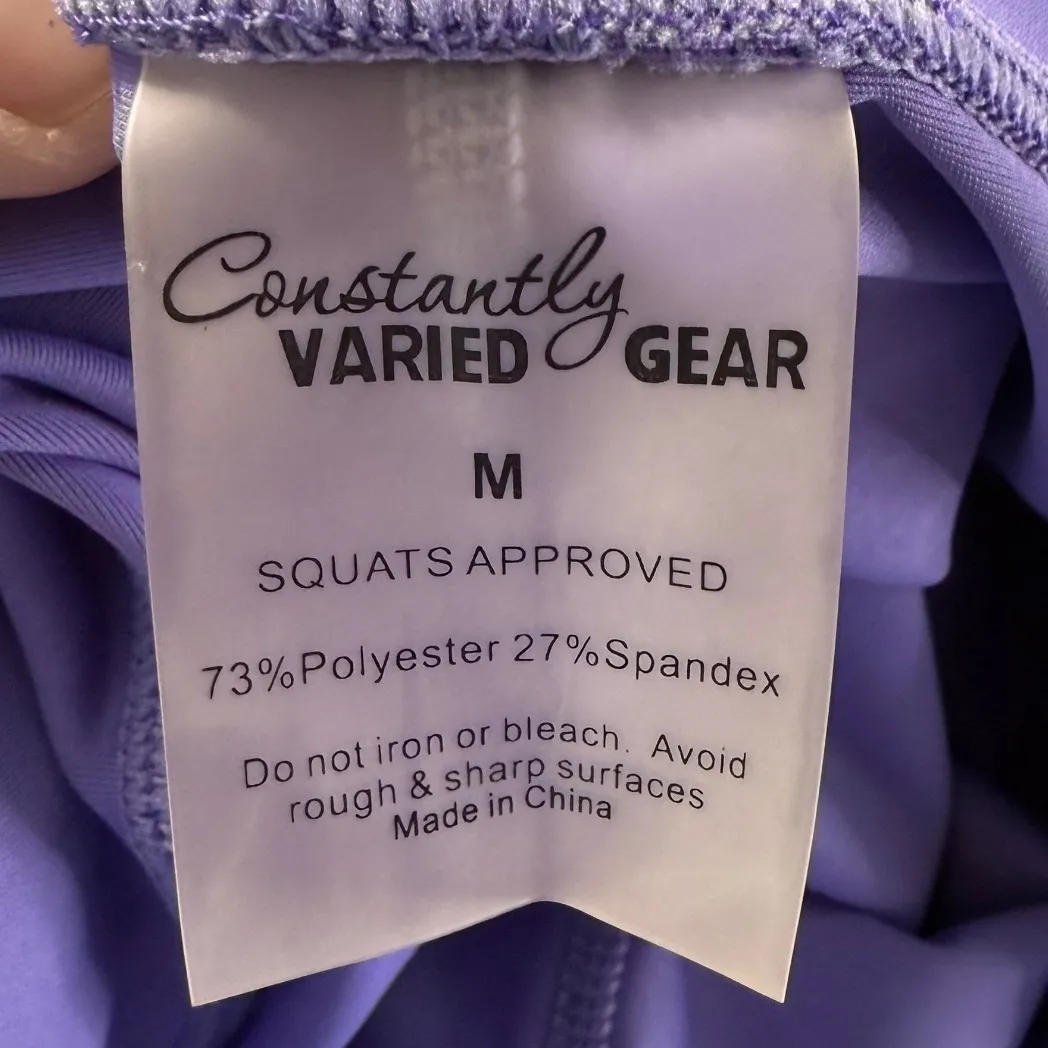 Constantly Varied Gear Purple Sports Bra Size L + Leggings Size M Gym Set Size M - Image 12