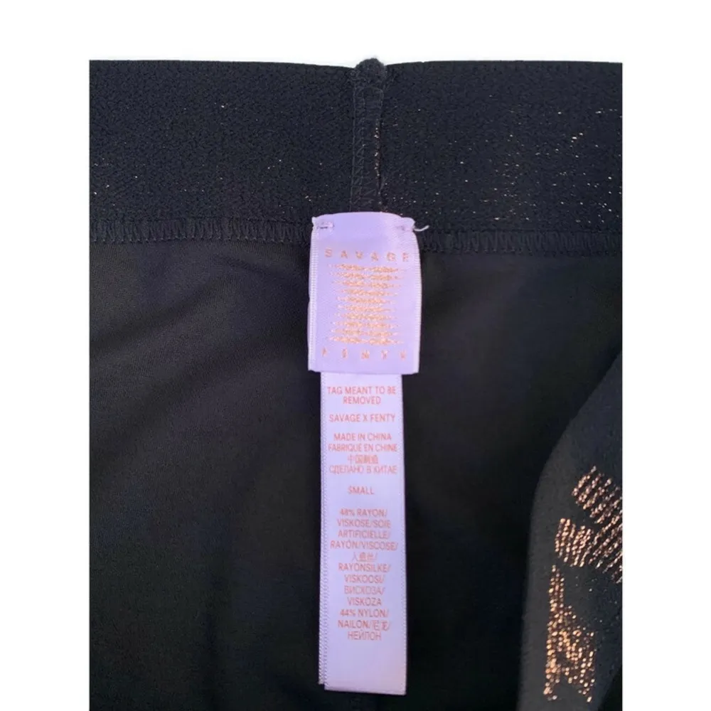 Savage x Fenty Forever Savage Jersey Legging Black Caviar Purple Lavender Small - Image 4