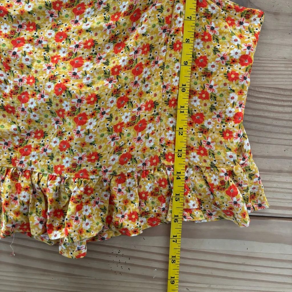 Arizona Jean Company Mustard Floral Blouse - Image 9