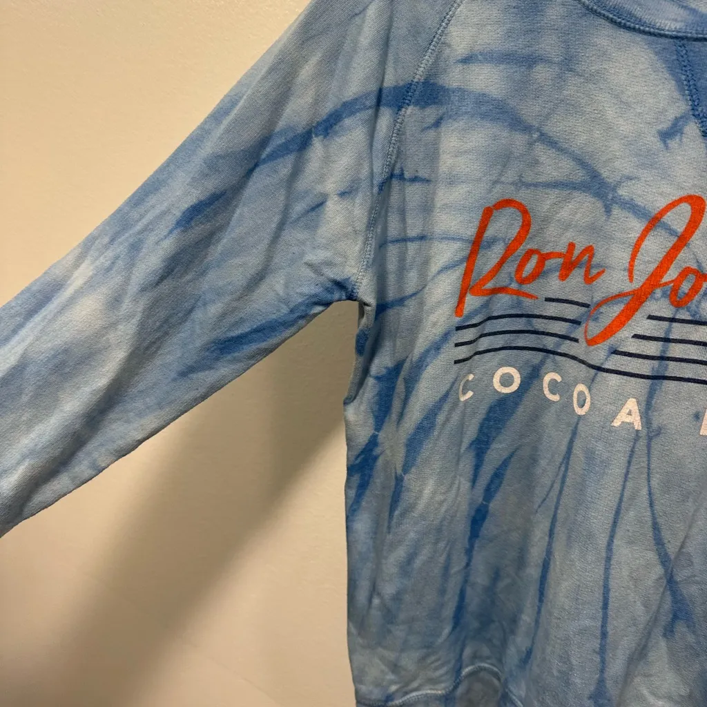 Ron Jon Surf Shop Blue Tie-Dye sweatShirt Size Large! - Image 4