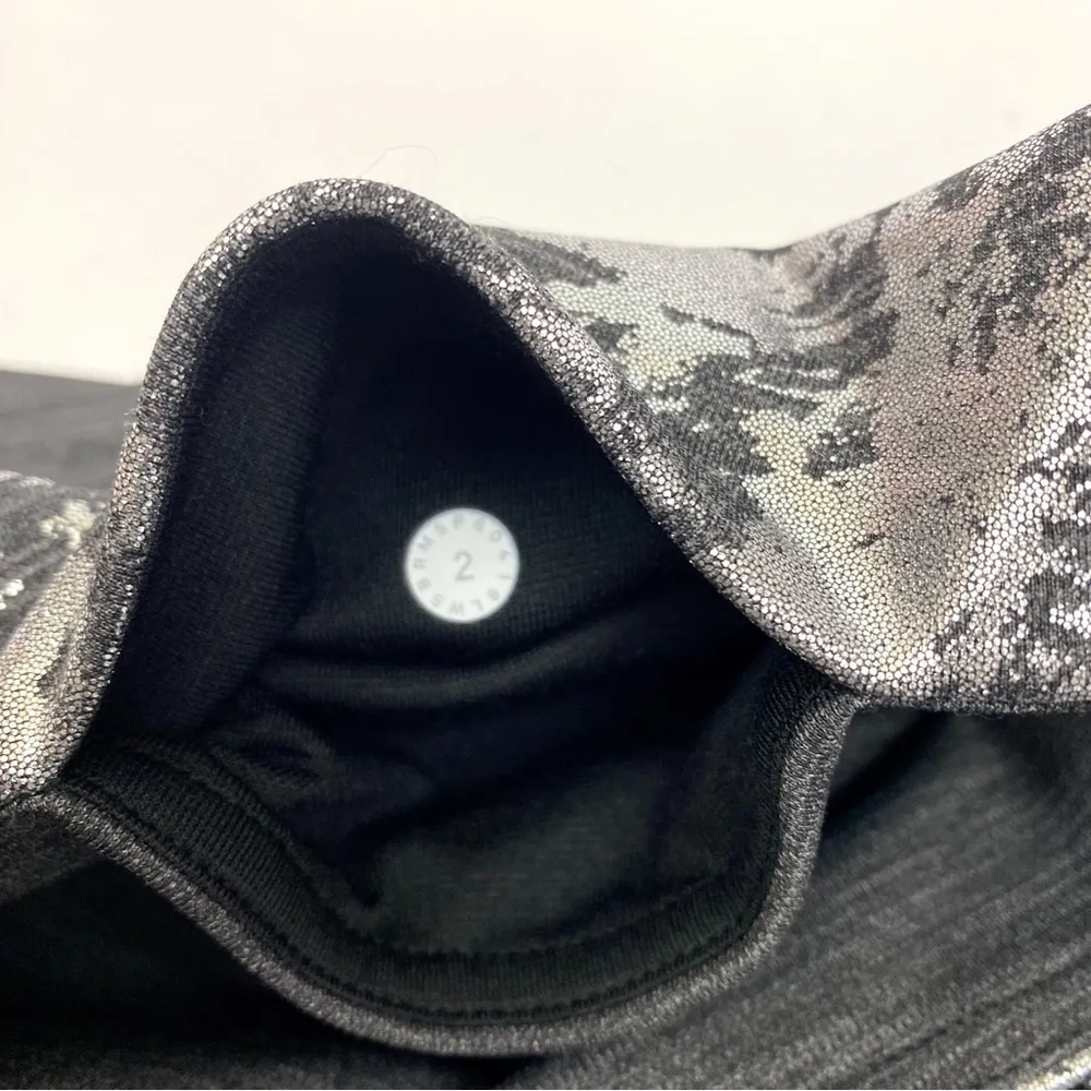 Lululemon  Wunder Under High Rise Tight Foil 28”: Heather Black / Crinkle Brindle - Image 9