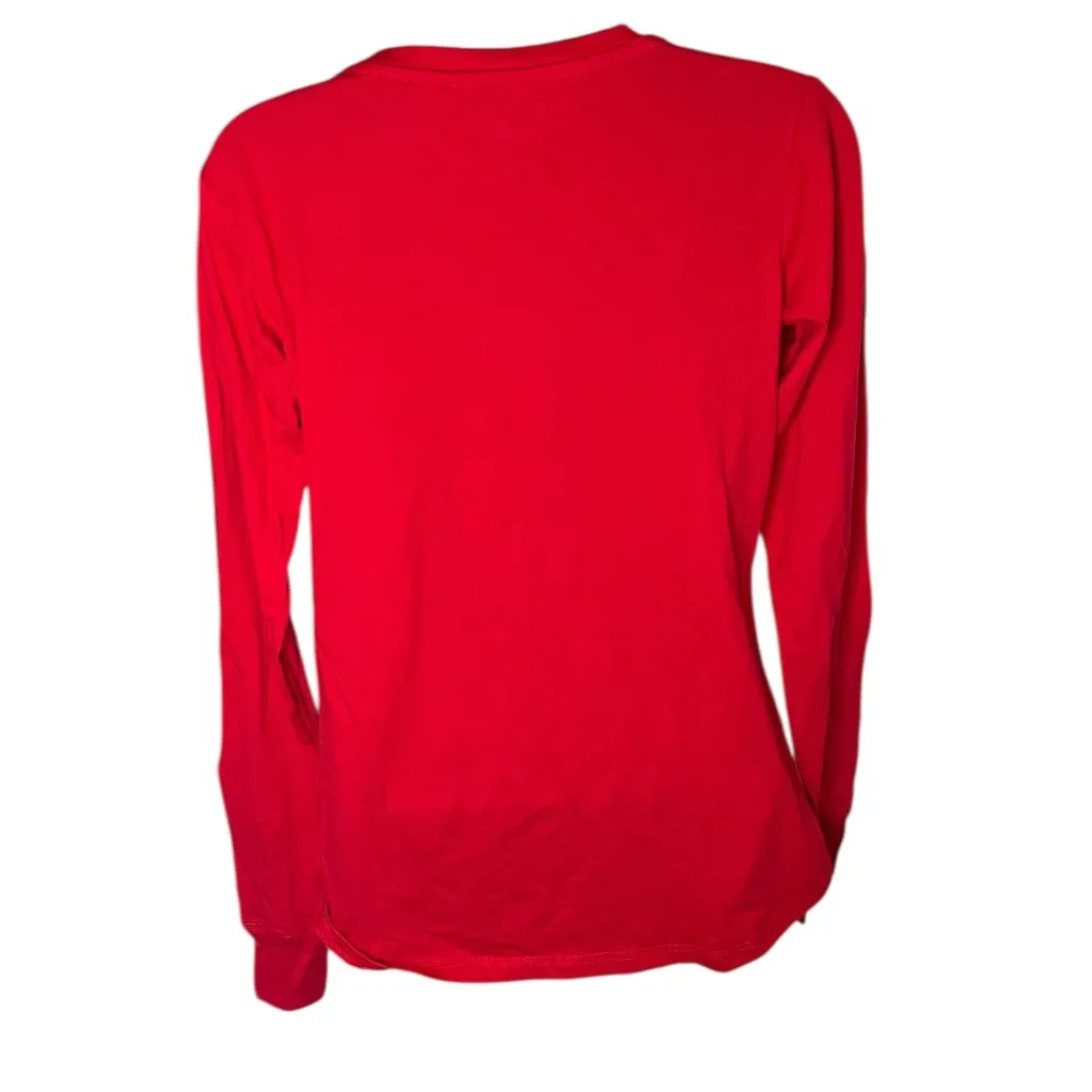 J America Maryland Terrapins Long Sleeve Tee Medium Red - Image 6