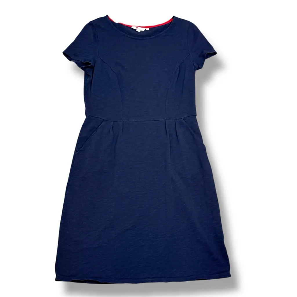 Boden Phoebe Jersey T Shirt Sheath Dress Navy Blue 10 - Image 13