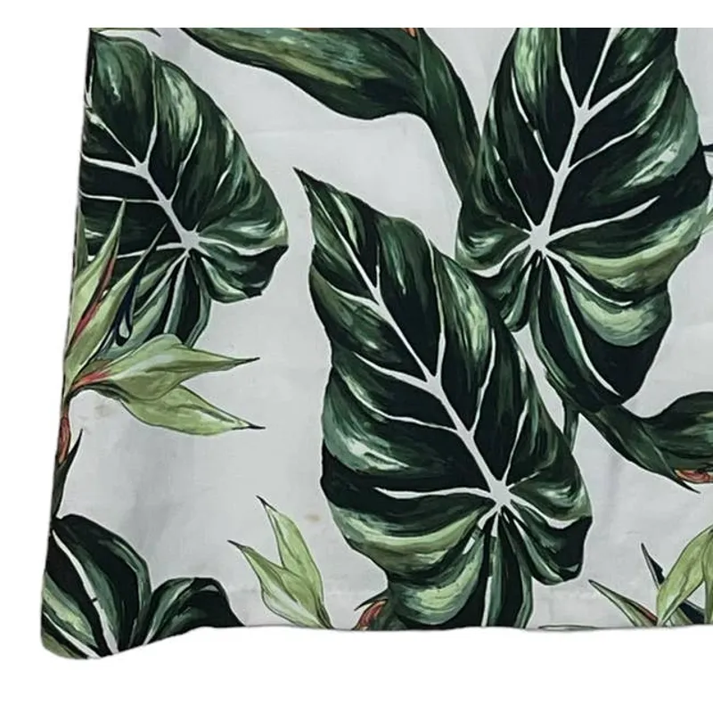 State Of Being Palm‎ Leaf Holiday Mini Shift Dress Cut Out V-Neck Lined Women XS - Image 8