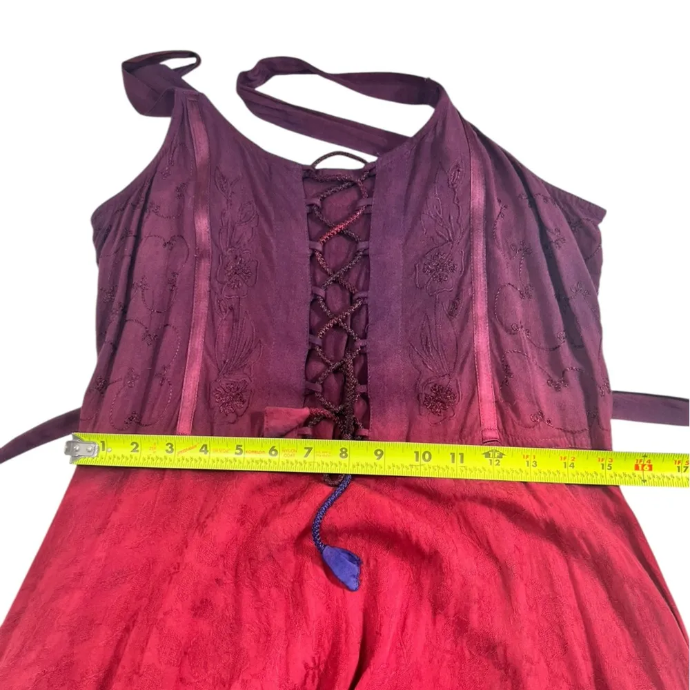 Lapogee Tie Dye Boho Gypsy Style Dress Purple Size undefined - Image 8