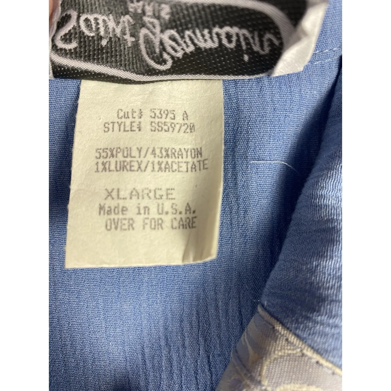 Vintage Saint Germain Shirt Jacket Top Womens Size XL‎ Lightweight Western USA Blue - Image 8