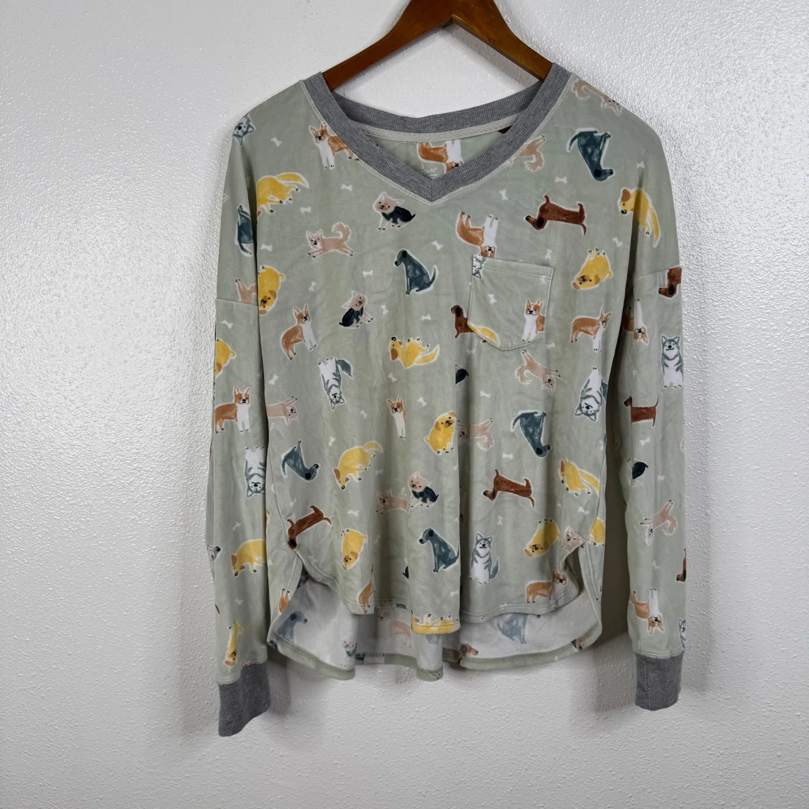 Cuddl Duds Dog Print Soft Pajama Set Size Medium - Image 2