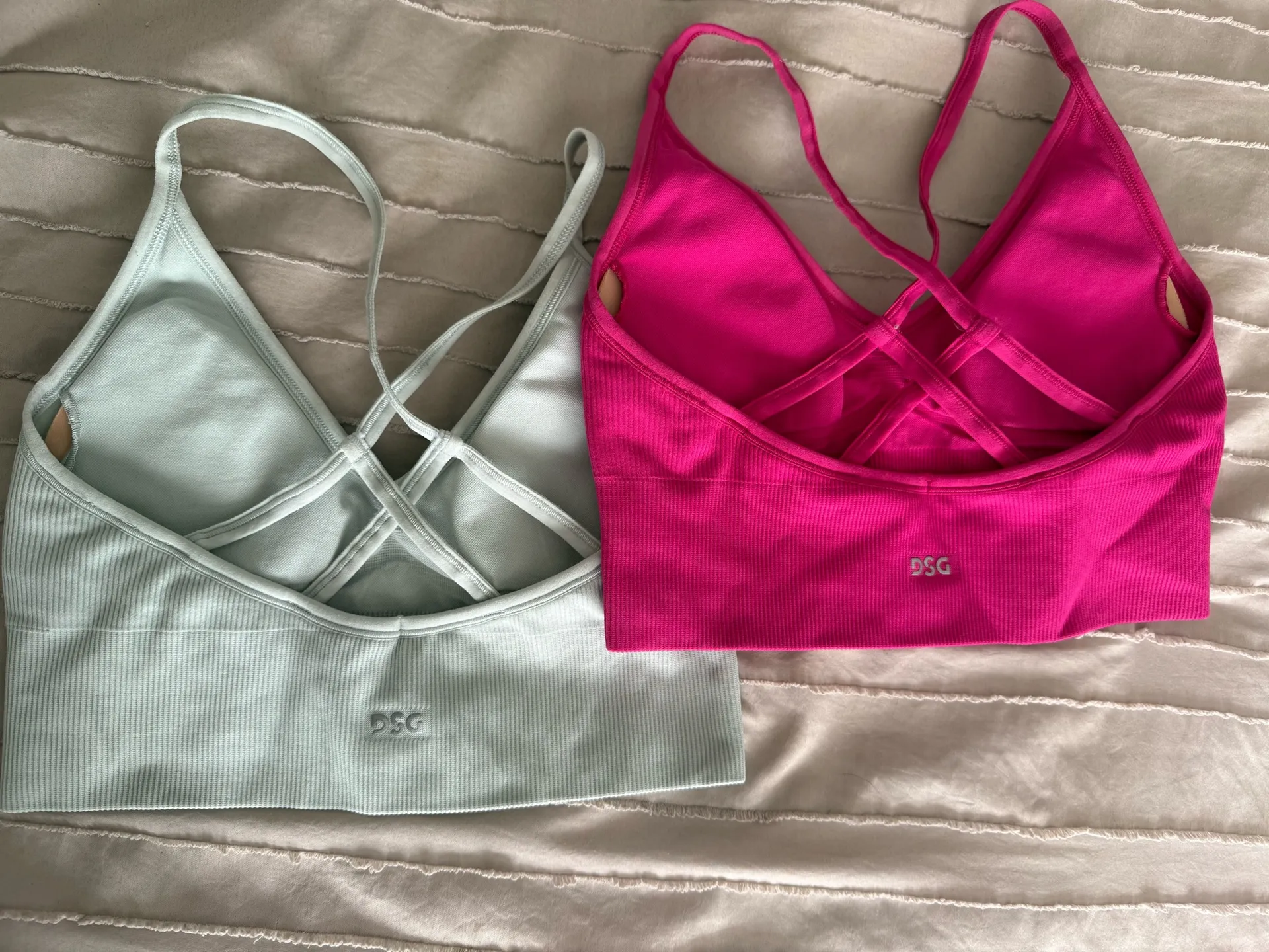 Pink And Blue DSG Sports Bra - Image 2