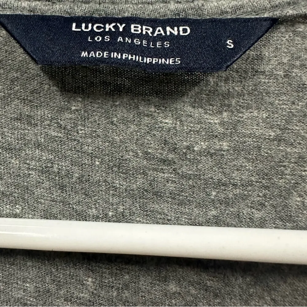 Lucky Brand Gray Cotton Sleeveless Button Up Drawstring Waist Midi Maxi Dress S - Image 11