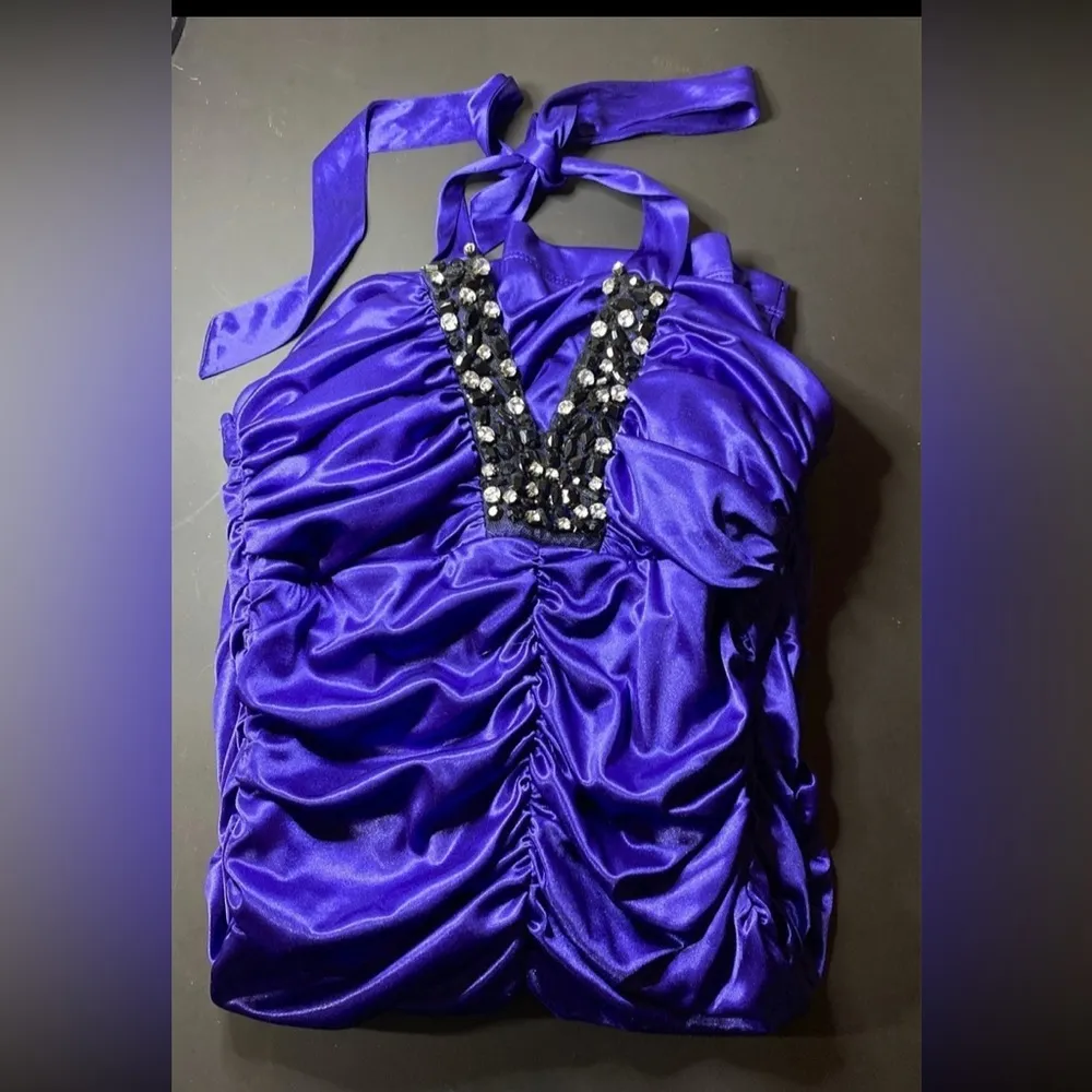 Halter dress with rhinestones size small NWT - Image 5