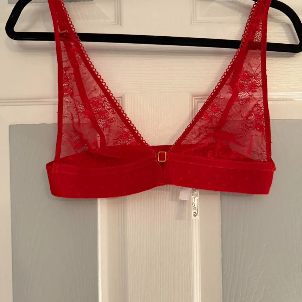 Urban Outfitters ( Out From Under) Cindy Just Peachy Plunge Bralette - Image 2