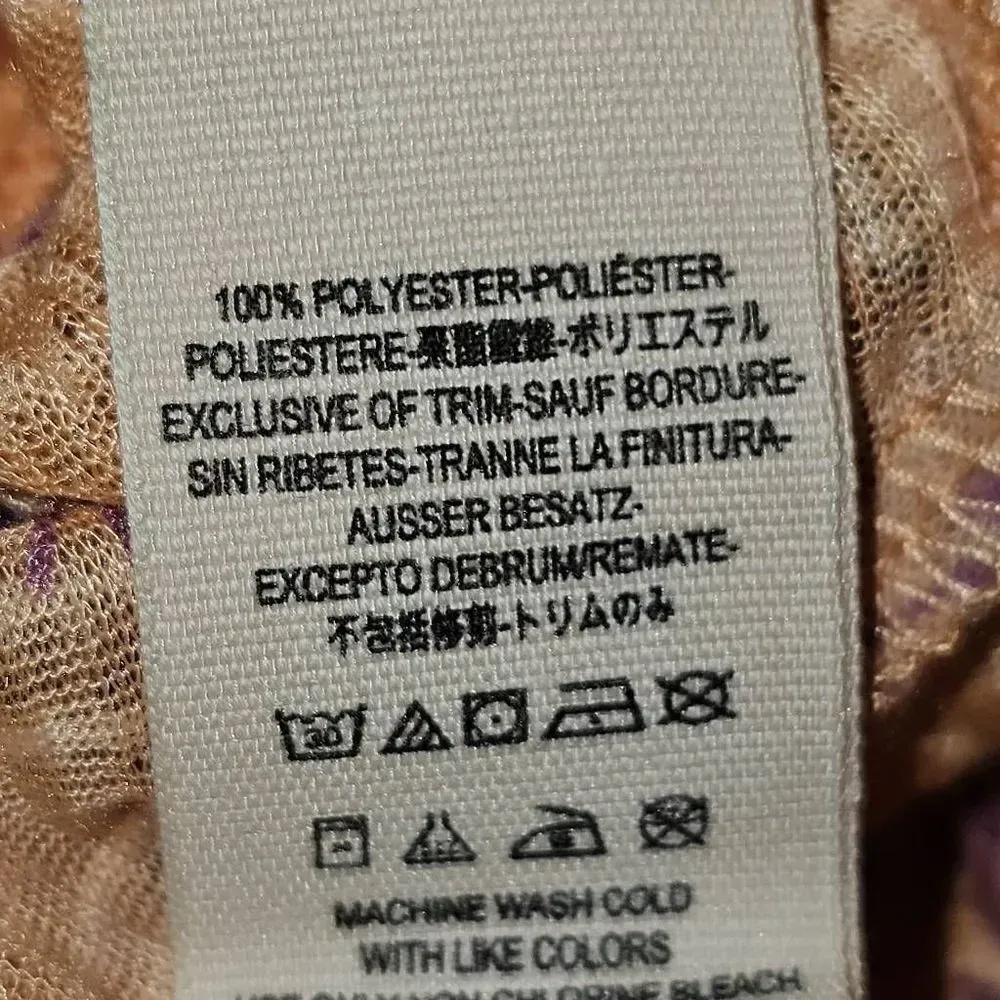 Free People Womens Coral One‎ Dance Shirt Top Blouse XS - Image 5