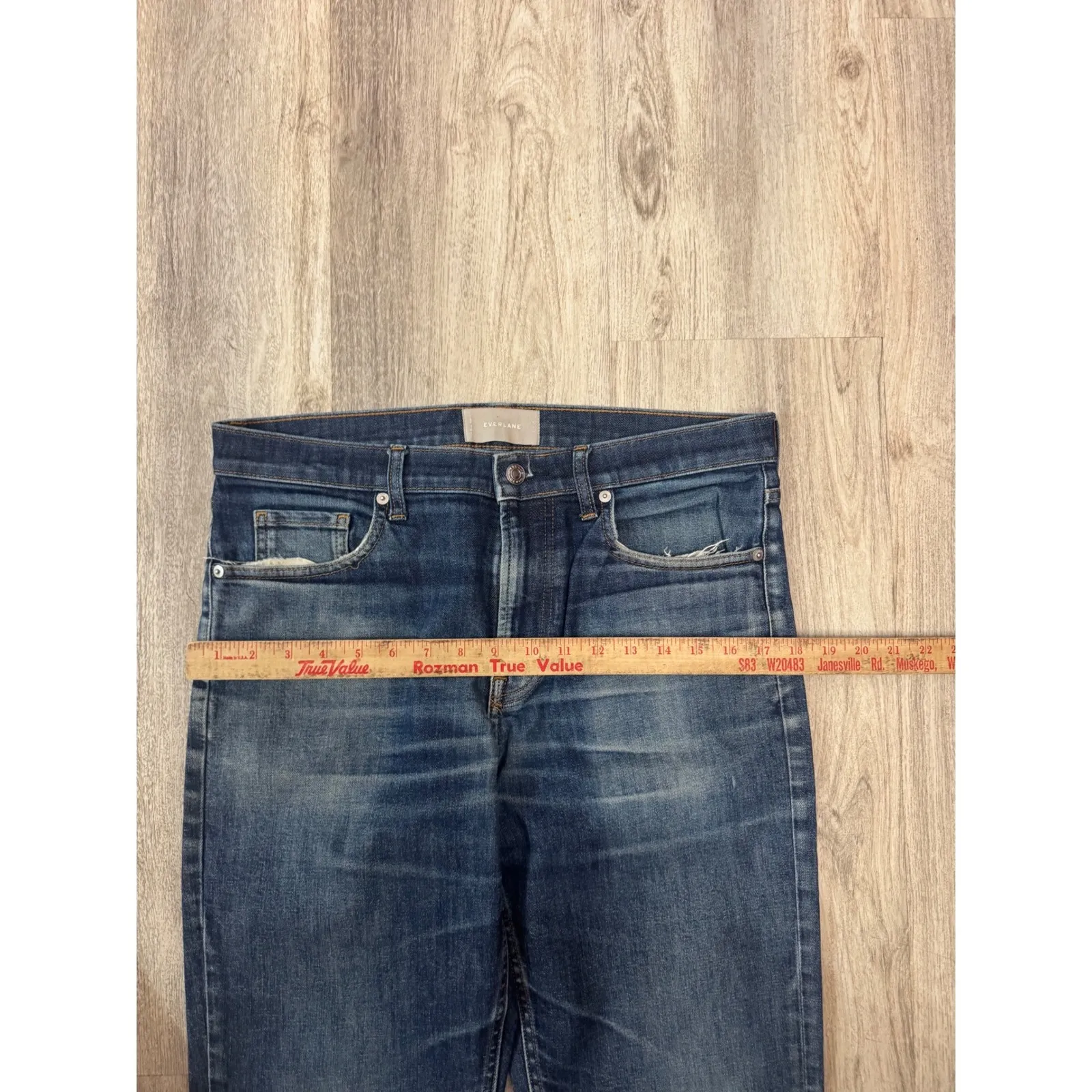 Everlane Women's Straight Leg Blue Wash Denim Jeans Size 29 - Image 6