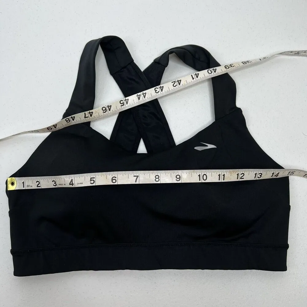 Brooks Women's Size S ? Sports Bra Uplift Crossback Black No Padding Stretch - Image 12