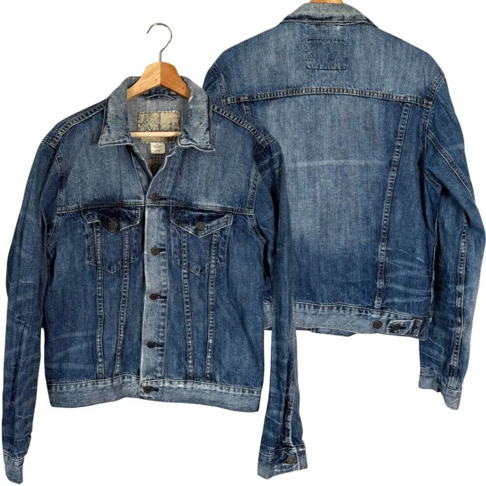 A.L.C. 100% Cotton Denim Jean Jacket Womens Medium Blue Designer Minimalist Chic - Image 1