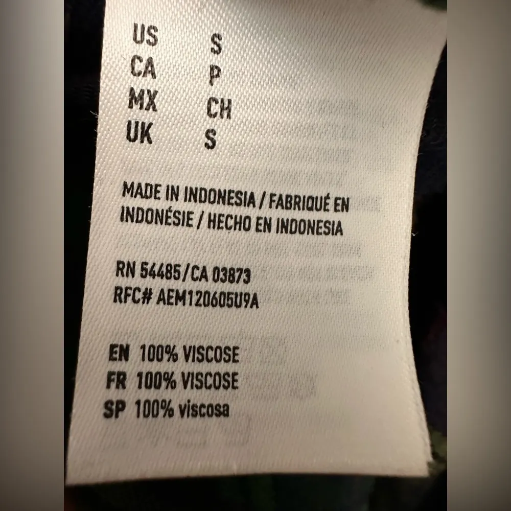 American Eagle Blue Green Amazingly Soft Boyfriend Fit Plaid Flannel Shirt - Image 6