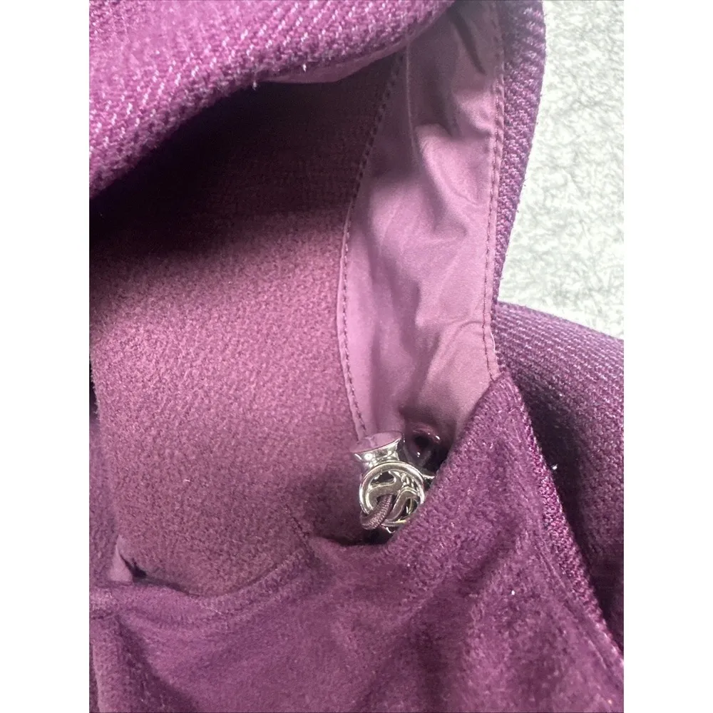 Lululemon Plum City Softshell Tweed Coat/Jacket Womens Sz 8 Full Zip‎ Hoodie Purple - Image 7