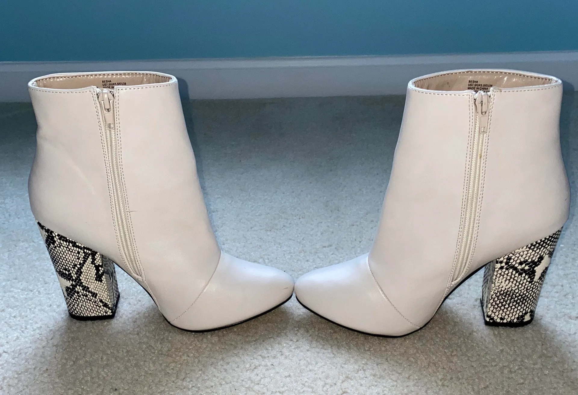 JustFab Snake Skin Booties - Image 2